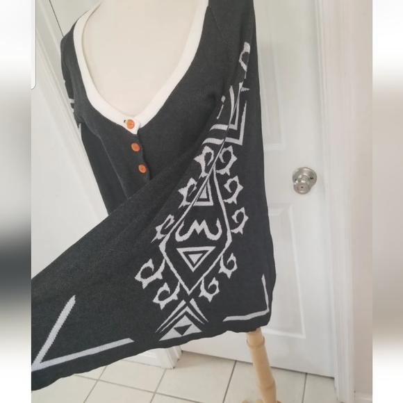 Elhoffer Design Open Bell Sleeve Cropped Cardigan M - Picture 7 of 12